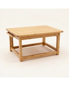 Aerial Breakfast Bed Bamboo Nesting 3 Piece Coffee Table Tray Set (synthetic illustration; no displayed measurements)