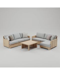 Breccan Modular Outdoor Seating Set (synthetic illustration; no displayed measurements)