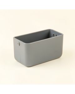 Maple Arc Empty Railing Planter With Integral Brackets - Gray (synthetic illustration; no displayed measurements)