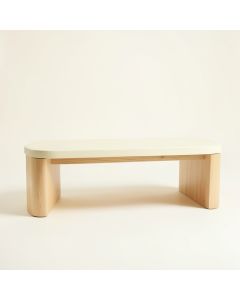 Wren Canyon Indoor Bench - Cream (synthetic illustration; no displayed measurements)