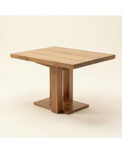 Rutledge Extendable Rubberwood Solid Wood Dining Table (synthetic illustration; no displayed measurements)