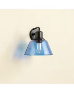 Dune Brook Wall Sconce Mounted On A Plain Wall - Blue (synthetic illustration; no displayed measurements)