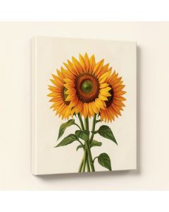 Sunflower Bouquet Painting Print On Wrapped Canvas (synthetic illustration; no displayed measurements)