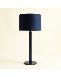Hazel Brook Floor Lamp With A Plain Fabric Shade - Navy (synthetic illustration; no displayed measurements)