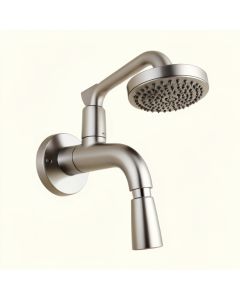 Herend Wall Mount Thermostatic Shower Faucet With Rain Shower Head And Hand Shower (synthetic illustration; no displayed measurements)