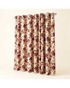 Jacobean 100 % Cotton Floral Room Darkening Thermal Grommet Curtain Panels (synthetic illustration; no displayed measurements)