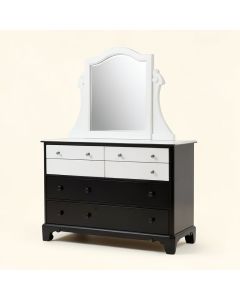 Daniella 6 Drawer Dresser With Mirror (synthetic illustration; no displayed measurements)