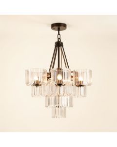 Bellefonte Shaded Tiered Chandelier - Beacon Collection (synthetic illustration; no displayed measurements)