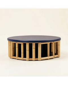 Harbor Brook Shoe Storage Bench - Navy (synthetic illustration; no displayed measurements)
