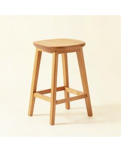 Angelia Solid Wood Bar Stool (synthetic illustration; no displayed measurements)