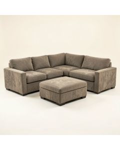 Makah 166 '' Wide Microfiber/Microsuede Left Hand Facing Modular Sectional With Ottoman (synthetic illustration; no displayed measurements)