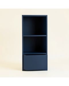 Heath Canyon Narrow Cubby Tower - Navy (synthetic illustration; no displayed measurements)