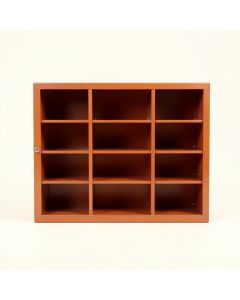 Hill Bluff Empty Mug-Storage Cabinet Insert - Terracotta (synthetic illustration; no displayed measurements)