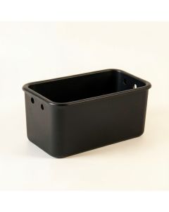 Dawn Bridge Empty Railing Planter With Integral Brackets - Black (synthetic illustration; no displayed measurements)