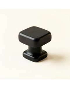 Reed Crest Cabinet Knob Without Packaging - Black (synthetic illustration; no displayed measurements)