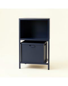 Olive Dell Freestanding Pull-Out Hamper Cabinet - Navy (synthetic illustration; no displayed measurements)