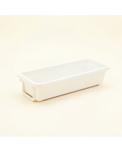 Ash Arc Empty Railing Planter With Integral Brackets (synthetic illustration; no displayed measurements)