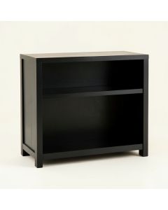 Cliff Branch Low Bookcase - Black (synthetic illustration; no displayed measurements)