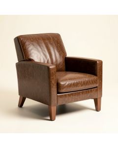 Egremont 41 '' Wide Split Grain Leather Armchair (synthetic illustration; no displayed measurements)