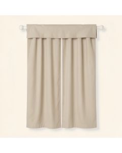 Chayne Unbleached Cotton Solid Rod Pocket Curtain Panels (synthetic illustration; no displayed measurements)