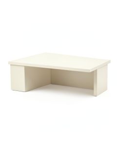 Dune Falls Desktop Monitor Riser - Ivory (synthetic illustration; no displayed measurements)