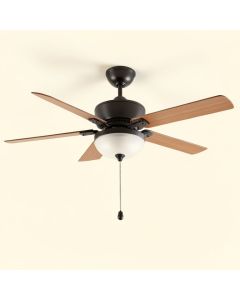 42 '' 5 - Blade Flush Mount Ceiling Fan With Pull Chain And Light Kit Included (synthetic illustration; no displayed measurements)