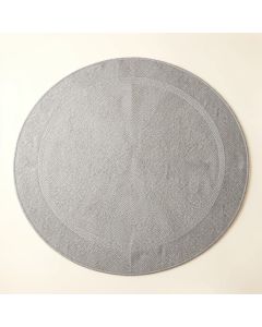 Oak Bend Round Area Rug - Gray (synthetic illustration; no displayed measurements)