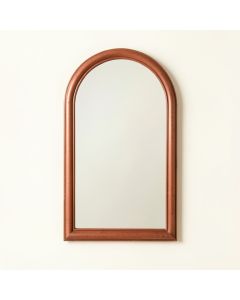 Wren Crest Framed Wall Mirror - Terracotta (synthetic illustration; no displayed measurements)