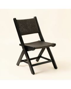 Meadow Canyon Folding Outdoor Chair - Black (synthetic illustration; no displayed measurements)