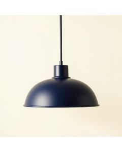 Pine Bridge Pendant Light Suspended From One Plain Cable - Navy (synthetic illustration; no displayed measurements)