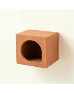 Summit Brook Wall-Mounted Cat Perch - Terracotta (synthetic illustration; no displayed measurements)
