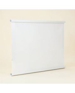 Quickstand White Portable Floor Recessed Projector Screen (synthetic illustration; no displayed measurements)