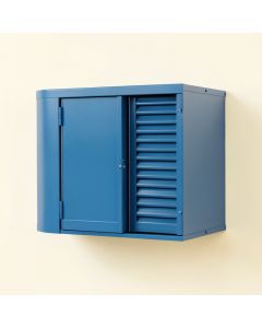 Cliff Bluff Wall-Mounted Entry Cabinet - Blue (synthetic illustration; no displayed measurements)