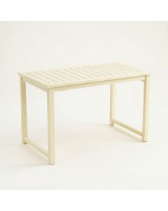 Wren Arc Patio Table - Cream (synthetic illustration; no displayed measurements)