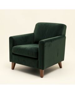 24.75 '' Wide Velvet Armchair (synthetic illustration; no displayed measurements)