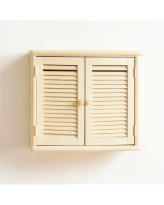 Ash Edge Wall-Mounted Entry Cabinet - Cream (synthetic illustration; no displayed measurements)
