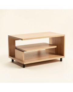 Dillard Floor Shelf Coffee Table With Storage (synthetic illustration; no displayed measurements)