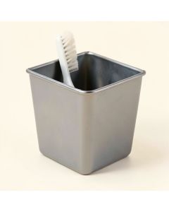 Square Waste Basket & Toilet Brush Set (synthetic illustration; no displayed measurements)