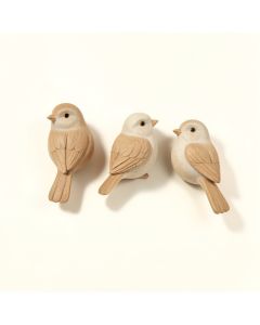 3 Piece Polystone Bird Wall Décor Set (synthetic illustration; no displayed measurements)