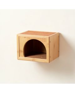 Cliff Crest Wall-Mounted Cat Perch - Terracotta (synthetic illustration; no displayed measurements)