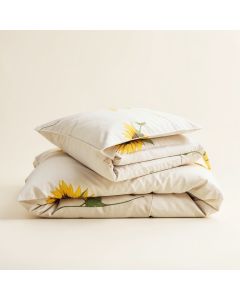 Mattei 100 % Cotton Sunflower Comforter Set (synthetic illustration; no displayed measurements)