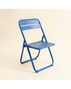 Alder Canyon Folding Outdoor Chair - Blue (synthetic illustration; no displayed measurements)