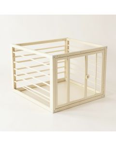 Glen Falls Empty Furniture-Style Pet Crate - Ivory (synthetic illustration; no displayed measurements)