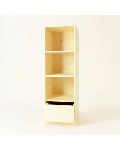 Alder Bluff Narrow Cubby Tower - Ivory (synthetic illustration; no displayed measurements)