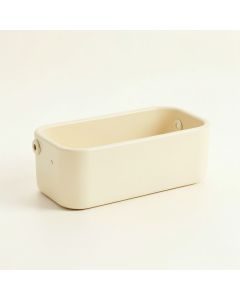 Maple Canyon Empty Railing Planter With Integral Brackets - Ivory (synthetic illustration; no displayed measurements)