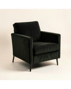 Owain 24 '' Wide Velvet Armchair (synthetic illustration; no displayed measurements)