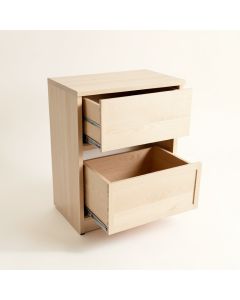 Summit Arc Freestanding Pull-Out Hamper Cabinet - Beige (synthetic illustration; no displayed measurements)