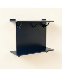Birch Crest Wall-Mounted Entryway Organizer Shelf - Navy (synthetic illustration; no displayed measurements)