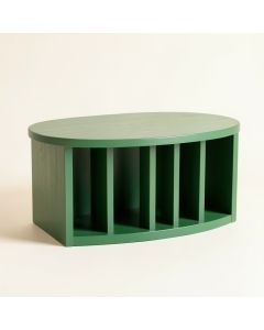 Clay Bend Shoe Storage Bench - Green (synthetic illustration; no displayed measurements)