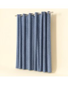3D Pattern Iv Geometric Semi-Sheer Thermal Rod Pocket Single Curtain Panel (synthetic illustration; no displayed measurements)